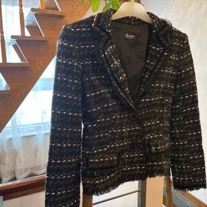 Ysatis Blazer Black/White (Made USA) size 2 (S)